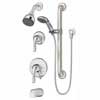 Symmons S-9606-PLR tub/shower and handshower slide bar system