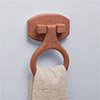 Teak wood towel ring