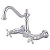 Two handle wall mounted kitchen faucet