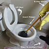 Unclogging a toilet