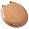 Wooden toilet seat