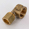 Brass Compression 90deg Female Elbow