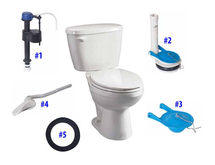 Parts diagram for Altima Max toilets