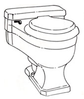 Case toilet first model a