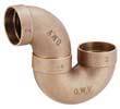 DWV Cast Brass P-Trap