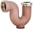 Cast brass p-trap #F