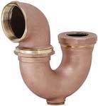 Cast brass p-trap #N