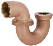 Cast brass p-trap #Q