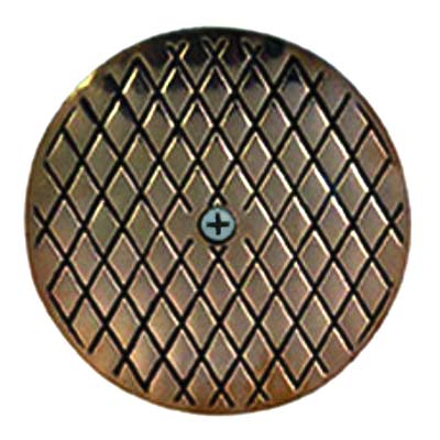 Round cast iron cleanout cover