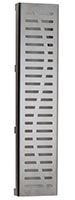 Slotted channel shower grate