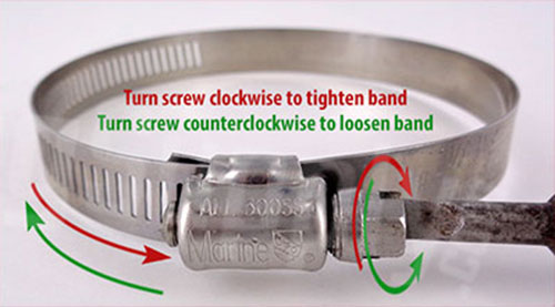 Worm gear clamp example 2