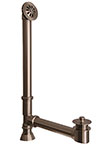 Modern standard 1-1/2 inch OD clawfoot tub drain