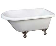 Classic clawfoot acrylic tub