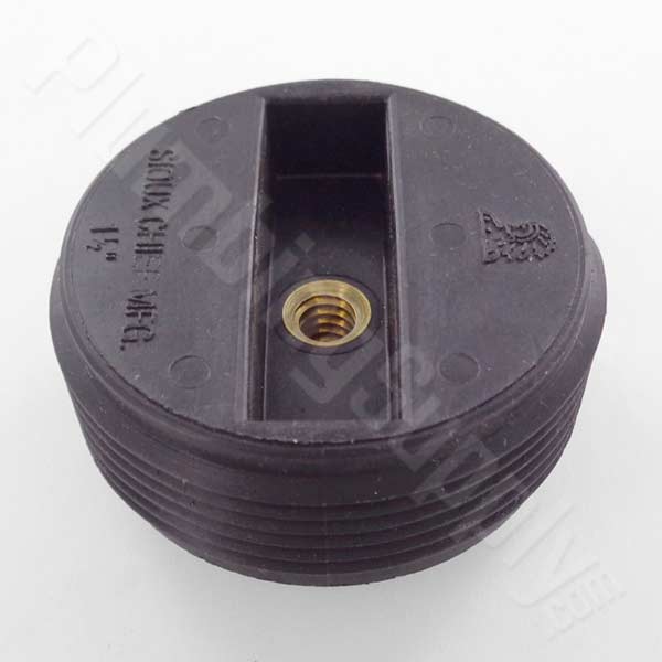 1-1/2inch flush ABS cleanout plug with brass insert