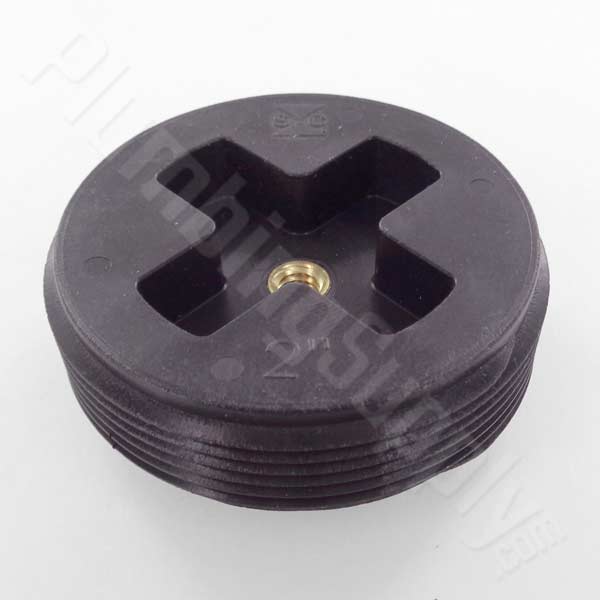 2inch flush ABS cleanout plug with brass insert