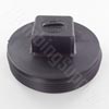 Raised head ABS cleanout plug