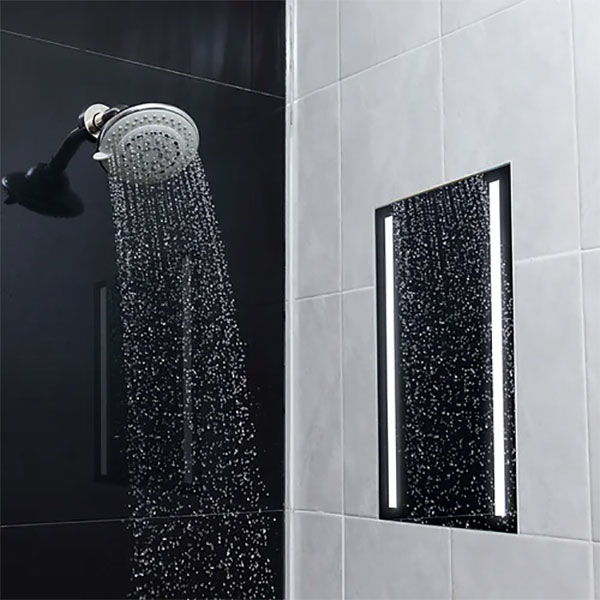 ShowerLite ClearMirror Shower Mirror Installed