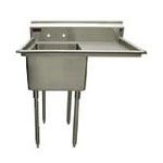 Stainless commercial kitchen sink