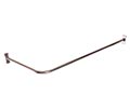 Corner shower rod