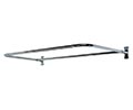 D-shaped shower rod