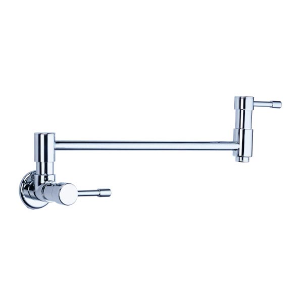 Chrome wall mount pot filler faucet D205012