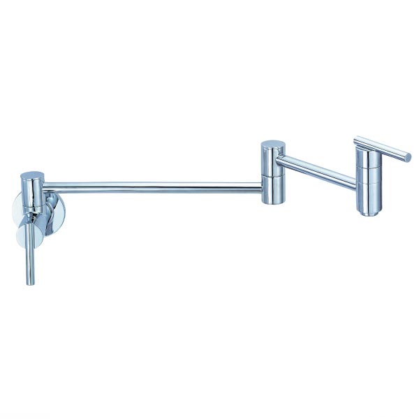 Chrome Parma Collection wall mounted pot filler