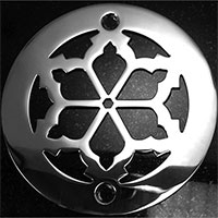 Motif round drain