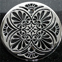 Greek Anthemion round drain