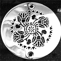 Lotus style round drain