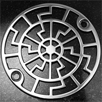 Pattern round drain
