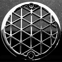 Triangle pattern round drain