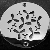 Flower pattern round drain