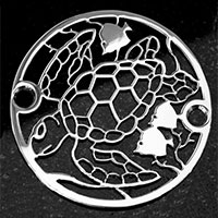 Caretta Caretta ocean pattern round drain