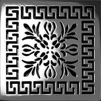 Greek Fret square drain cover