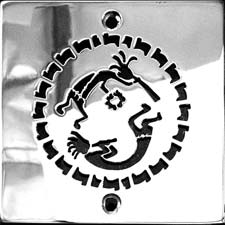 Kokopelli square drain