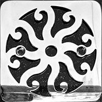 Eight Scrolls square drain