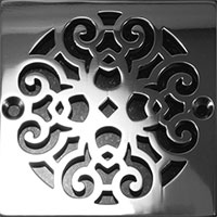 Scrolls 4 square drain