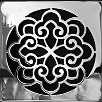Scrolls 6 square drain