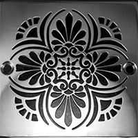 Greek Anthemion round drain