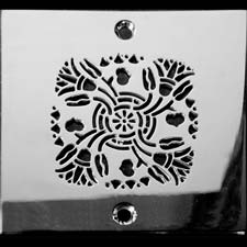 Lotus style round drain