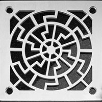 Pattern square drain