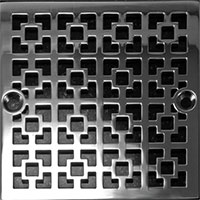 Squares pattern square drain