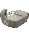 Concrete wall mount drinking fountain