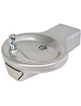 Round wall mount stainless steel drinking fountain