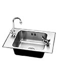 Stainless steel classroom sink