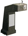 Single Bubbler Stone Pedestal Drinking Fountains