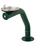 ADA compliant sculptured pedestal drinking fountain by Haws