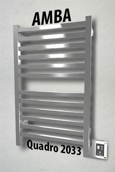 Example of Amba wall mounted Quadro electric towel warmer