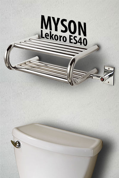 Example of Myson wall mounted Lekoro electric towel warmer