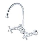Designer gooseneck wall mounted faucet